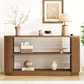 Fluted Modern Entryway Console Table