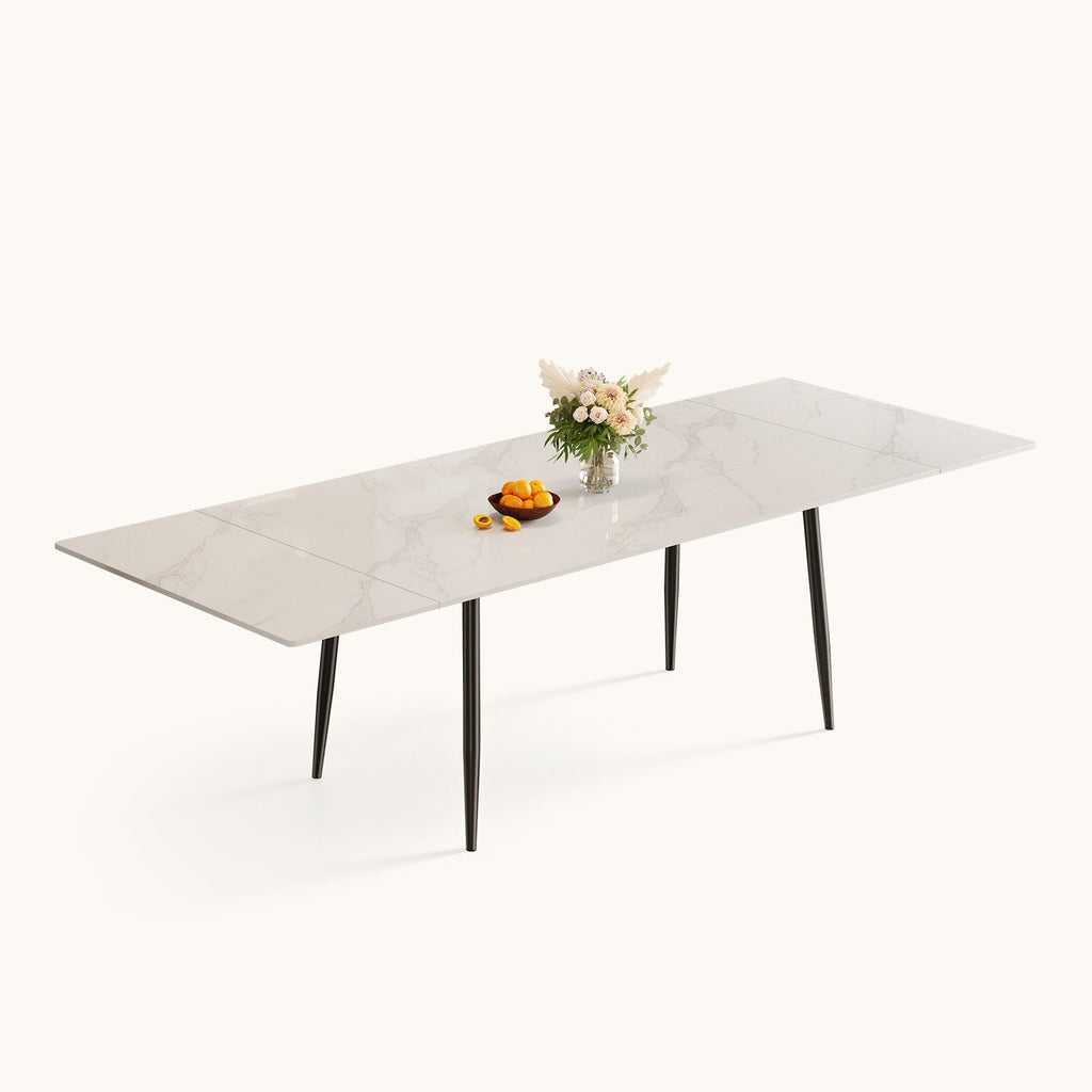 Sintered Stone Extendable Dining Table — Seats 6–10