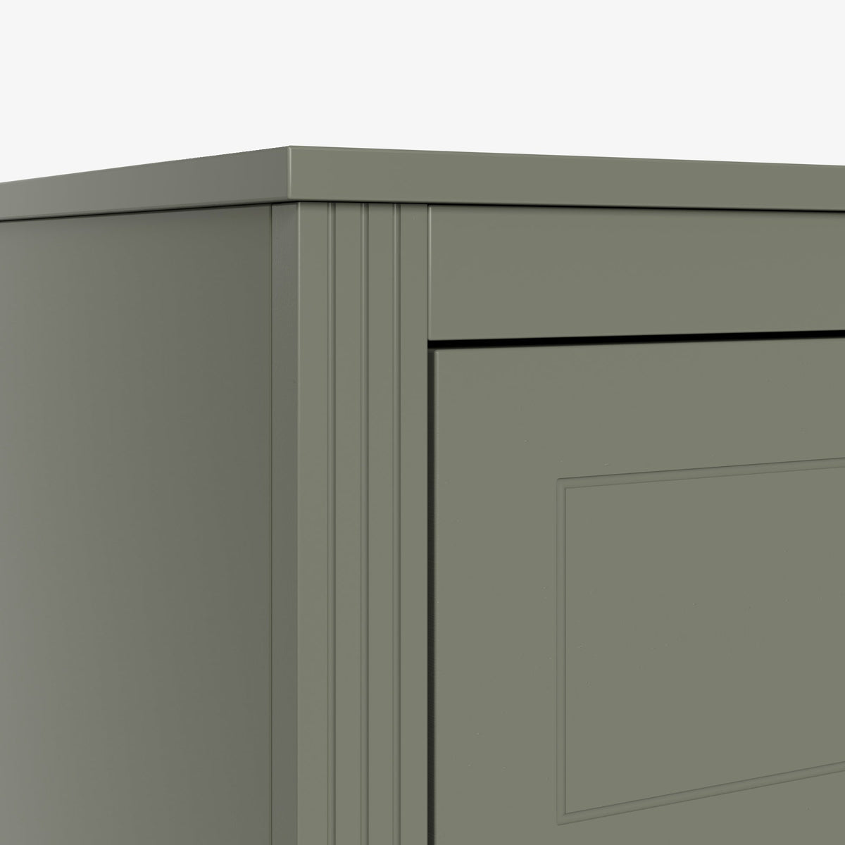 Modern 6-Drawer Dresser with Solid Wood Legs, Olive Green — product view 5