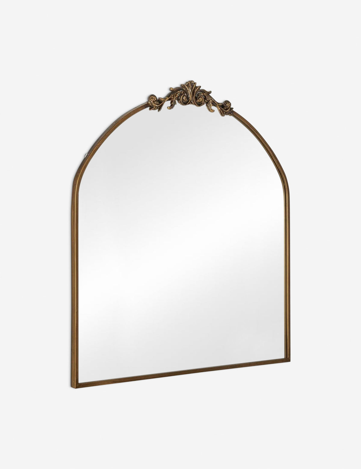 Tulca Ornate Arched Wall Mirror — Gold — product view 3