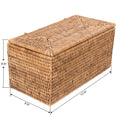 Rattan Double-Roll Storage Chest
