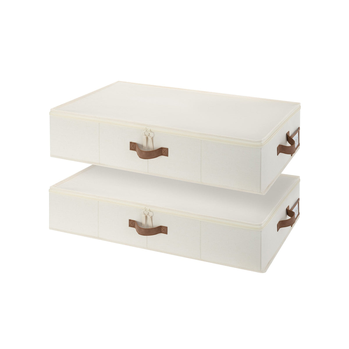 Under Bed Storage Bins with Label Holder — Set of 2