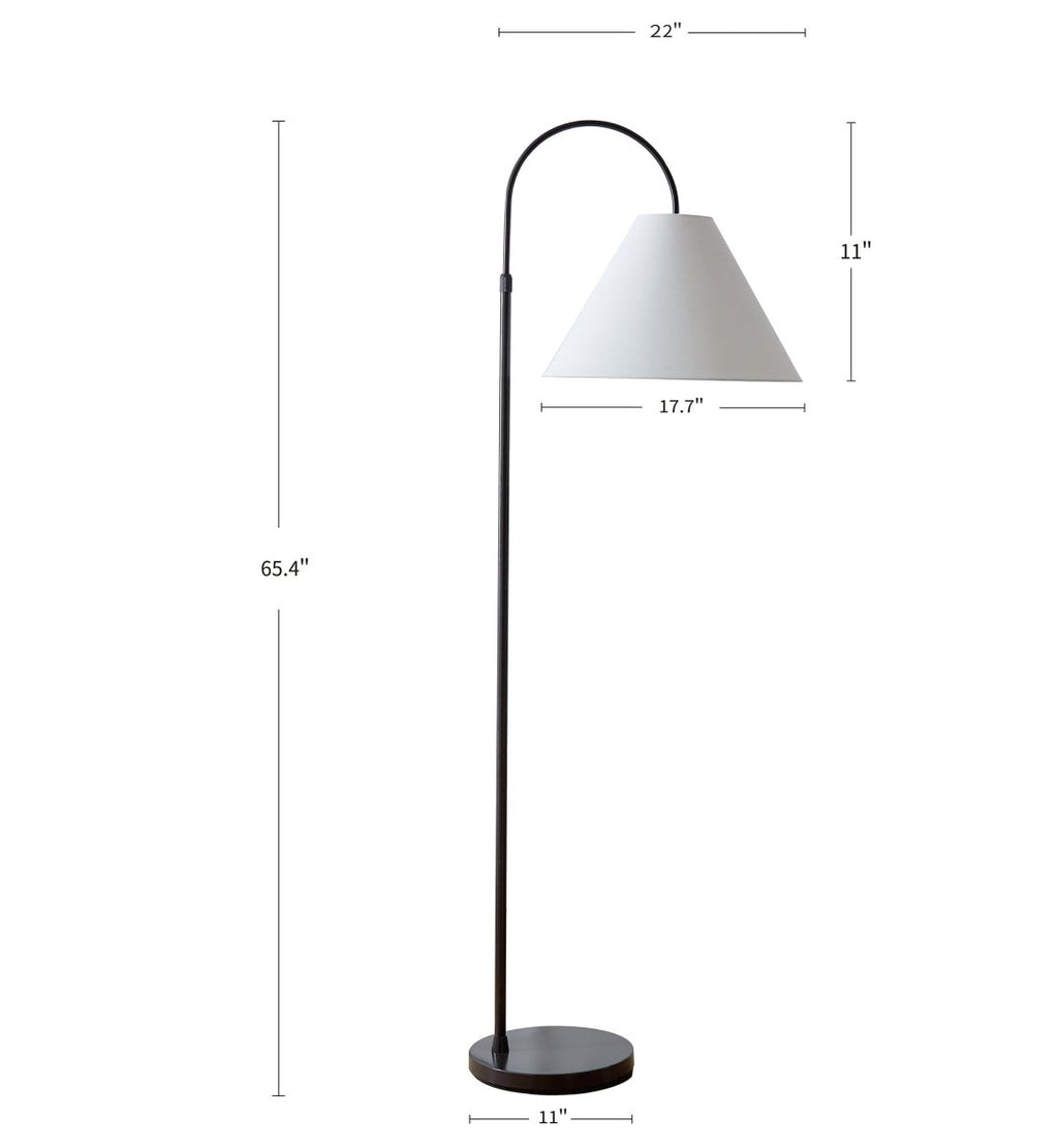 Arcadia Adjustable Bronze Floor Lamp — product view 5