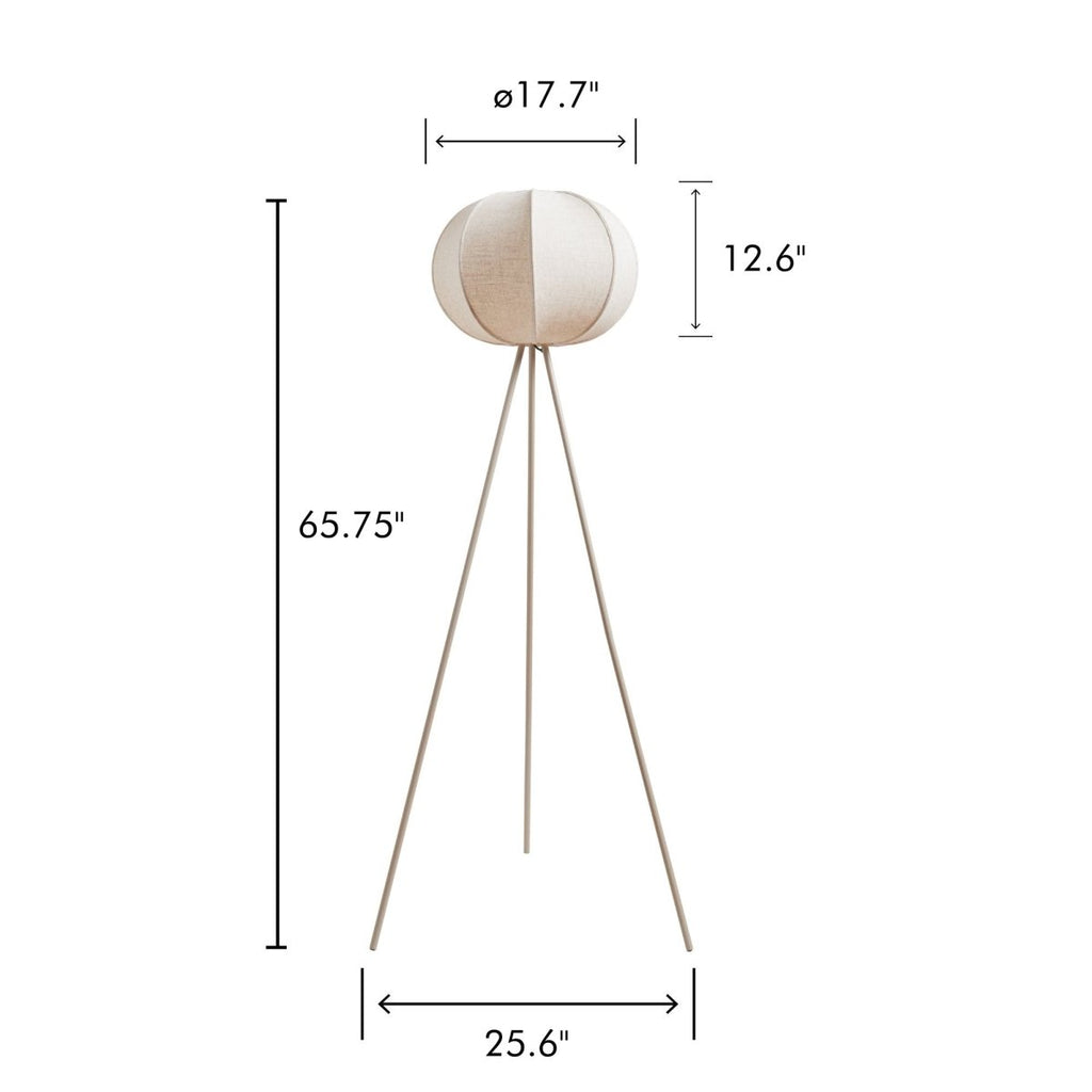 Corey Linen-Blend Tripod Floor Lamp, 65.75in — product view 4