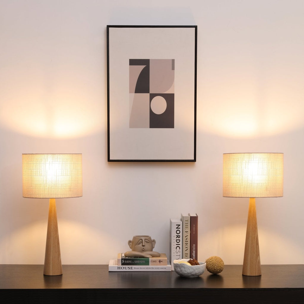 Faunus Solid Wood Table Lamps, Set of 2 — product view 2