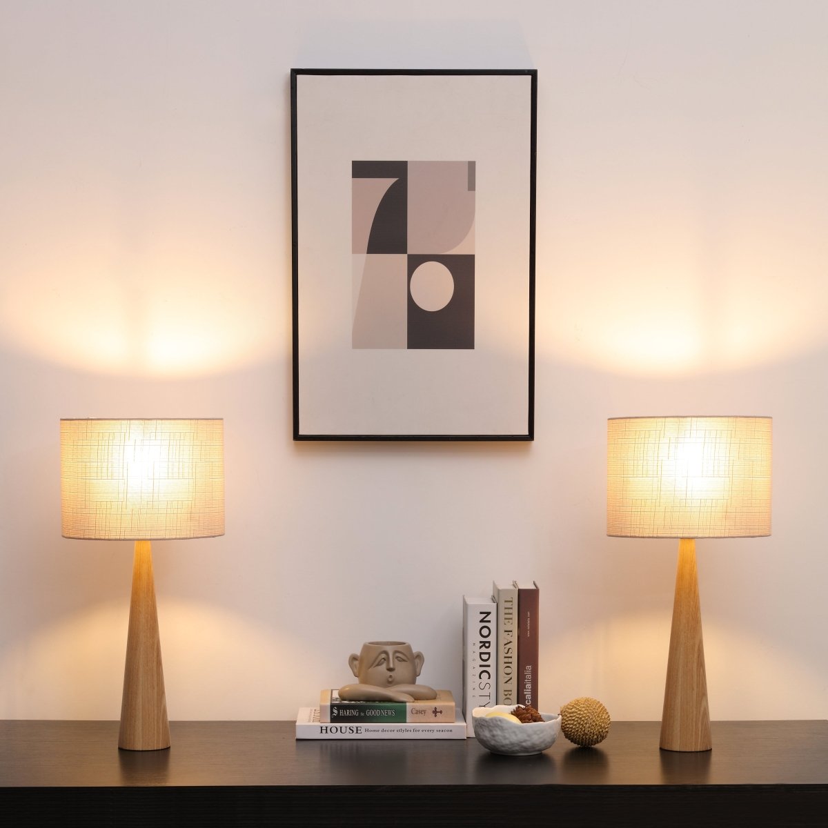 Faunus Solid Wood Table Lamps, Set of 2 — product view 2
