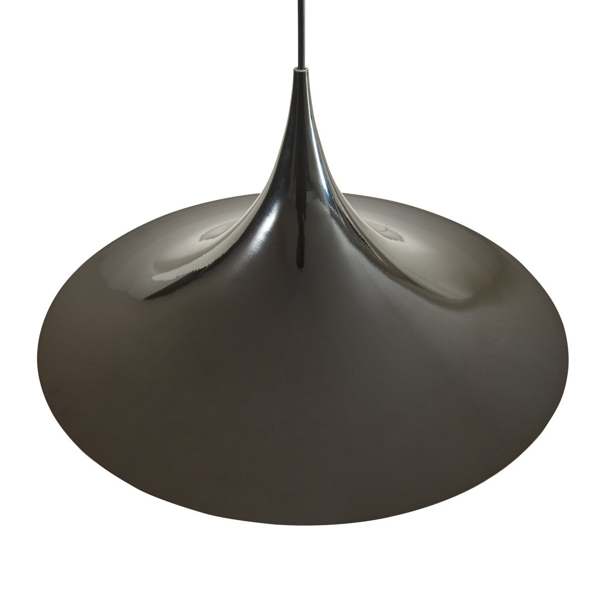 Flare Trumpet Pendant Light, Black — product view 4