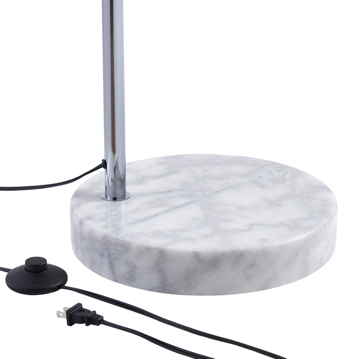 Hana Chrome Arc Floor Lamp, 67in — product view 4