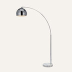 Marble Base Arc Floor Lamp - Arched Standing Light 67in