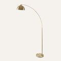 Antique Brass Arc Floor Lamp - Extra Tall Statement Arched Lighting 79in