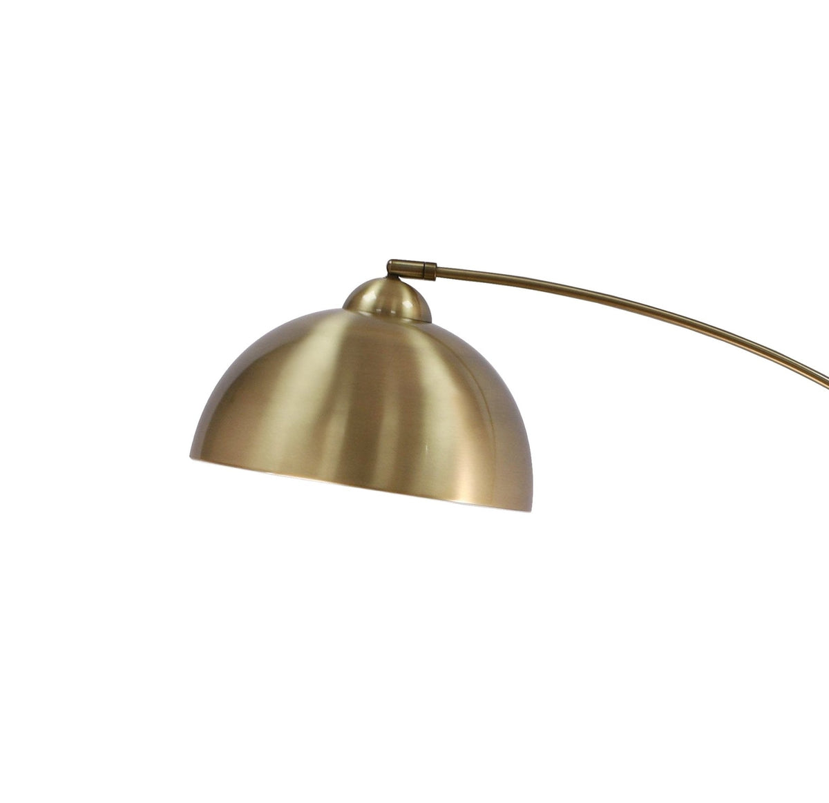 Venice Antique Brass Arc Floor Lamp, 79in — product view 4